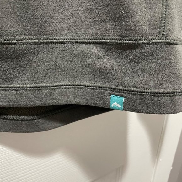 Simms Gray Men's Size XL 1/4 Zip Mock Neck Pullover Fishing Outdoor Jacket - Picture 4 of 7